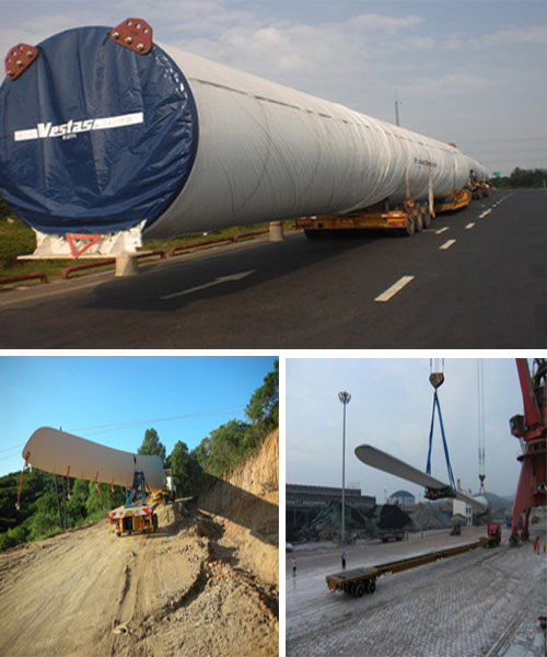 青島風力設備運輸公司,青島風力發電機運輸公司