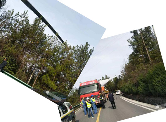 大件運輸受阻，負責人合力清障