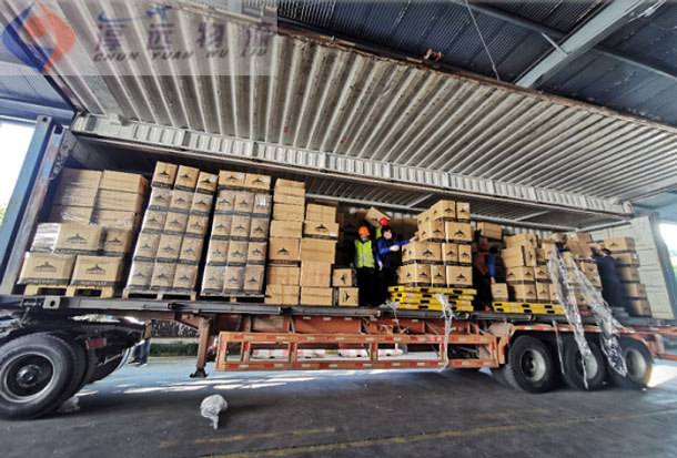 純電池運輸—陸運裝車現場