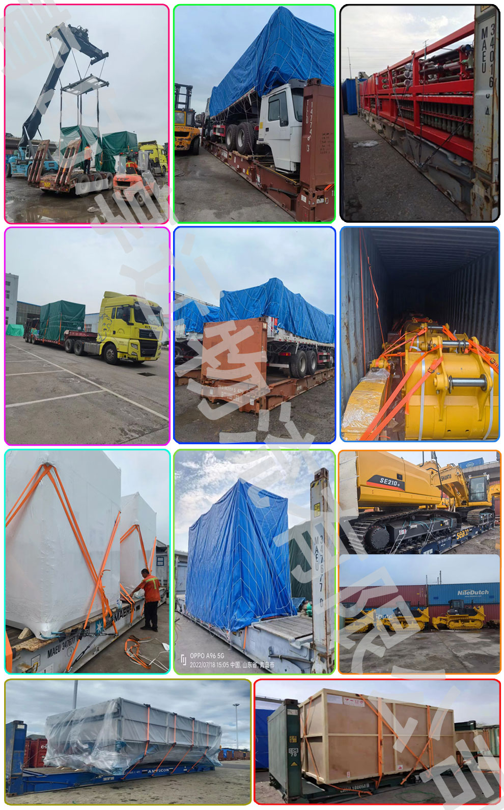 框架箱及特種柜運輸案例